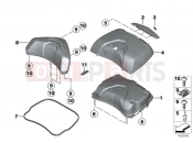 Top Case cover - BMW Motorrad R 1200 RT (0A03, 0A13) 2015