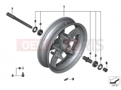 BMW Motorrad BMW 2015 C-Models C evolution (0C03) Front wheel