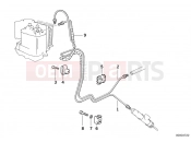 BMW Motorrad BMW 1994 R-Models 4V R 850 R 94 (0401,0406) Brake pipe rear ABS