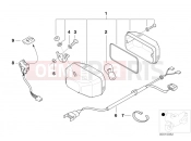 BMW Motorrad BMW 1994 R-Models 4V R 850 R 94 (0401,0406) Rear fog light