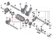 BMW Motorrad BMW 2017 F-Models K7x F 800 GS 17 (0B07, 0B17) 6-speed transmission shift components