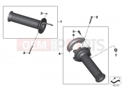 BMW Motorrad BMW 2017 F-Models K7x F 800 GS 17 (0B07, 0B17) Handlebar grip, heated