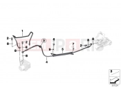 BMW Motorrad BMW 2017 F-Models K7x F 800 GS 17 (0B07, 0B17) Brake pipe rear ABS