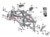 BMW Motorrad BMW 2017 F-Models K7x F 800 GS 17 (0B07, 0B17) Front frame