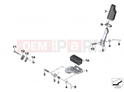 BMW Motorrad BMW 2017 F-Models K7x F 800 GS 17 (0B07, 0B17) Footpeg system