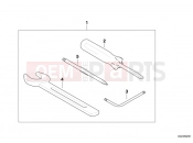BMW Motorrad BMW 2017 F-Models K7x F 800 GS 17 (0B07, 0B17) Car tool