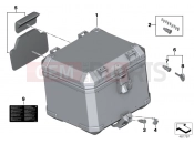 BMW Motorrad BMW 2017 F-Models K7x F 800 GS 17 (0B07, 0B17) Aluminum TopCase