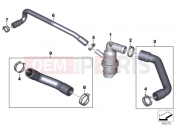 Coolant lines - BMW Motorrad R 1200 RS (0A05, 0A15) 2017