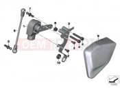 Level sensor, rear - BMW Motorrad R 1200 RS (0A05, 0A15) 2017