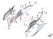 Tail trim - BMW Motorrad R 1200 RS (0A05, 0A15) 2017