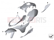 Primed parts - BMW Motorrad R 1200 RS (0A05, 0A15) 2017