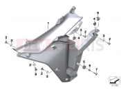 Inner section, fairing side panel - BMW Motorrad R 1200 RS (0A05, 0A15) 2017