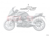 Stick-on label - BMW Motorrad R 1200 RS (0A05, 0A15) 2017