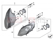 Headlight - BMW Motorrad R 1200 RS (0A05, 0A15) 2017