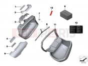 Single components for Touring case - BMW Motorrad R 1200 RS (0A05, 0A15) 2017