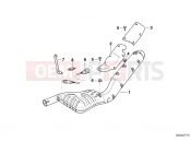BMW Motorrad BMW 1996 R-Models 4V R 850 R 94 (0401,0406) Muffler
