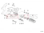 BMW Motorrad BMW 1996 R-Models 4V R 850 R 94 (0401,0406) Footpeg plate/Front footpeg