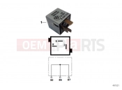 BMW Motorrad BMW 1996 R-Models 4V R 850 R 94 (0401,0406) Plug connector light grey