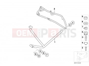 BMW Motorrad BMW 2006 R-Models 4V R 850 R 02 (0428) Protective bar, rear, 3-piece
