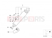 BMW Motorrad BMW 2007 R-Models 4V R 850 R 02 (0428) Rear muffler