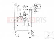 BMW Motorrad BMW 2007 R-Models 4V R 850 R 02 (0428) Fork slider/lower fork bridge