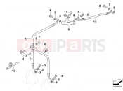 BMW Motorrad BMW 2007 R-Models 4V R 850 R 02 (0428) Front brake pipe Stahlflex