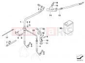 BMW Motorrad BMW 2007 R-Models 4V R 850 R 02 (0428) Brake pipe, front