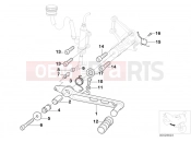 BMW Motorrad BMW 2007 R-Models 4V R 850 R 02 (0428) Brake pedal
