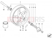 BMW Motorrad BMW 2007 R-Models 4V R 850 R 02 (0428) Cast rim, front