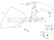 BMW Motorrad BMW 2007 R-Models 4V R 850 R 02 (0428) Front wheel mudguard