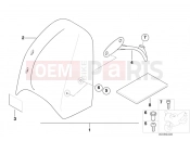BMW Motorrad BMW 2007 R-Models 4V R 850 R 02 (0428) Windshield Speedster