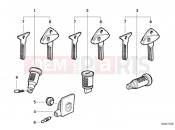 BMW Motorrad BMW 2007 R-Models 4V R 850 R 02 (0428) Lock cylinder/key/code