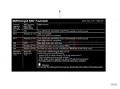 BMW Motorrad BMW 2007 R-Models 4V R 850 R 02 (0428) Sticker, Integral Brake (Failures)