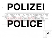 BMW Motorrad BMW 1997 R-Models 4V R 850 R 94 (0401,0406) Lettering, authorities