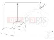 BMW Motorrad BMW 1997 R-Models 4V R 850 RT 96 (0412) set, backrest cushion 33 L topcase