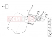 BMW Motorrad BMW 1999 R-Models 4V R 850 R 02 (0428) Windshield, high