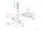 BMW Motorrad BMW 2000 F-Models F 650 97 (0162) Telescope fork bridge