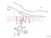 BMW Motorrad BMW 2000 F-Models F 650 97 (0162) Handle bar/mounting
