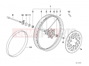 BMW Motorrad BMW 2000 F-Models F 650 97 (0162) Front wheel