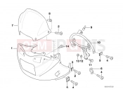 BMW Motorrad BMW 2000 F-Models F 650 97 (0162) Trim panel upper part