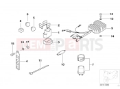 BMW Motorrad BMW 2000 F-Models F 650 97 (0162) Fuse box / relay