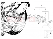 BMW Motorrad BMW 2000 R-Models 4V R 850 GS 95 (0403) Retrofit kit, socket