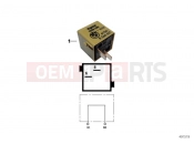 BMW Motorrad BMW 2000 R-Models 4V R 850 GS 95 (0403) Plug connector, olive yellow