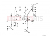 BMW Motorrad BMW 2000 R-Models 4V R 850 R 94 (0401,0406) Brake pipe, front