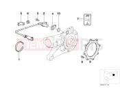 BMW Motorrad BMW 2000 R-Models 4V R 850 R 94 (0401,0406) Wheelspeed sensor, rear