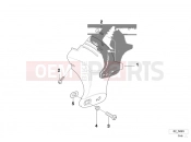 BMW Motorrad BMW 2000 R-Models 4V R 850 R 94 (0401,0406) Headlight mounting hardware