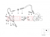 BMW Motorrad BMW 2001 R-Models 4V R 850 RT 96 (0412) Rear brake master cylinder