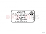 BMW Motorrad BMW 2001 R-Models 4V R 850 RT 96 (0412) Label adjustment instruction