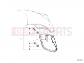 BMW Motorrad BMW CLASSIC 1984 R-Boxer R65LS Set mud flaps, rear
