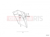 BMW Motorrad BMW CLASSIC 1990 R-Models 2V R 80 Set mud flaps, rear